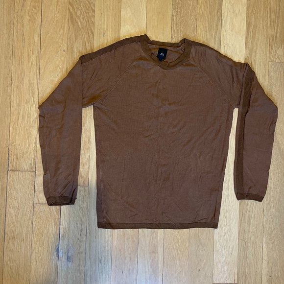 Brown Semi-Formal Slim-Fit River Island Longsleeve - Picture 1 of 3